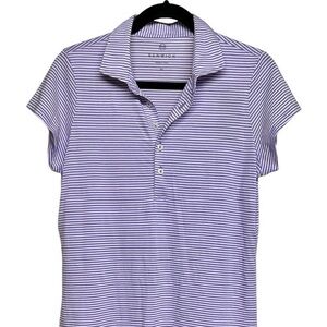 Renwick Striped Purple Polo Dress